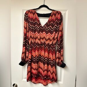 Parker long sleeve mini dress